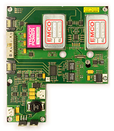 Single-photon detector board from Clavis2, front side