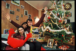Dhavraj-Lyskos family. December 2002