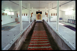 Exhibition of religious art in the former goat house