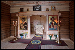 Inside St. Olav Orthodox chapel in Folldal, Norway (3)