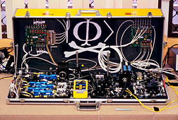 Quantum hacker’s suitcase (during experiment)