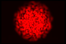 Speckle pattern from multimode fiber