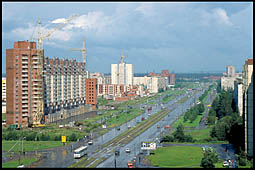 Kollontai street. St. Petersburg