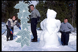 "Snow sculpture" (censored)