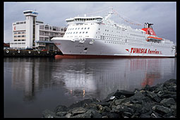 Cruise ship in Trondheim port
